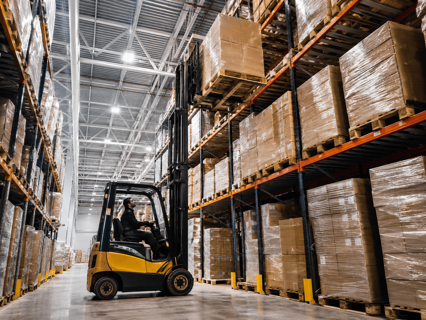 Warehouse and logistics team on shift in the UAE